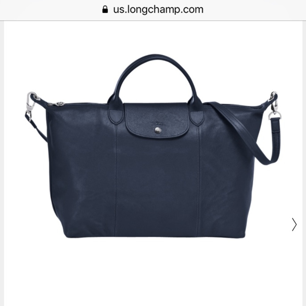 Longchamp Le Pliage Cuir Large